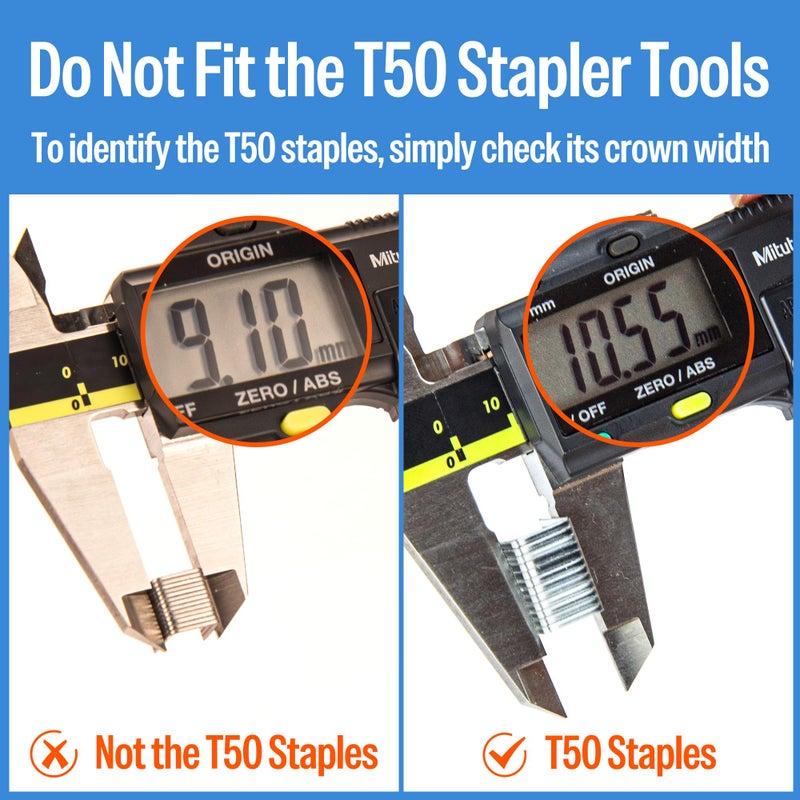 meite 22 Gauge 71 Series 3/8" Crown Wide 3/8" Leg Length Galvanized Staples for Upholstery Stapler 10,020 PCS/Box (1 Box) - Image 3